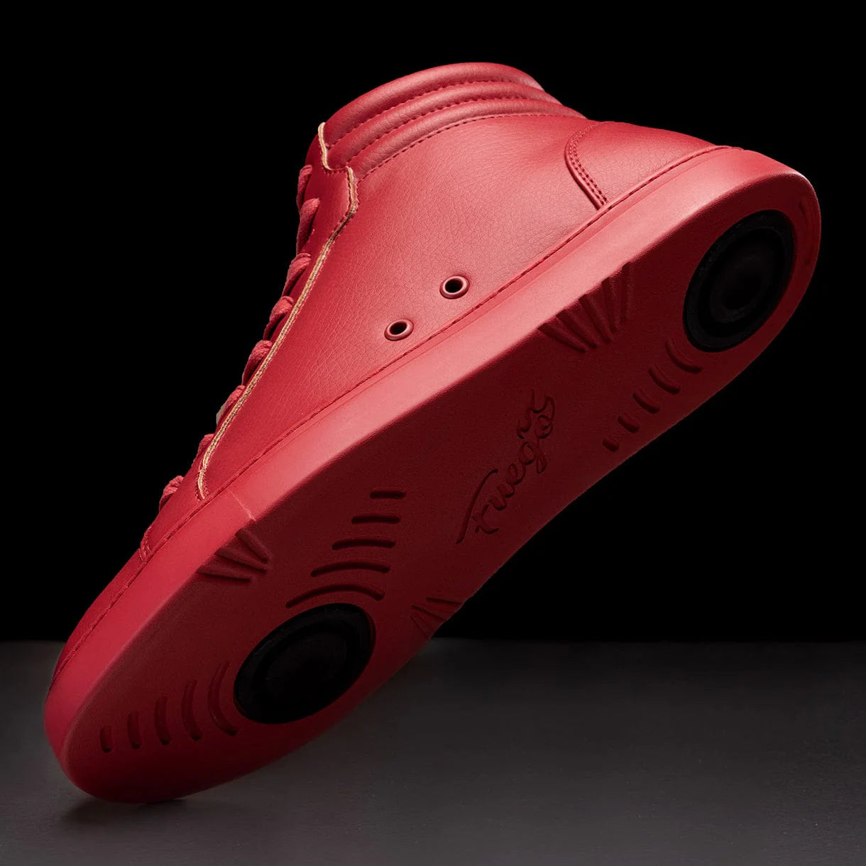 Red High-Top Dance Sneakers – Unisex Performance Style by Fuego – Let's  Dance With Me Store