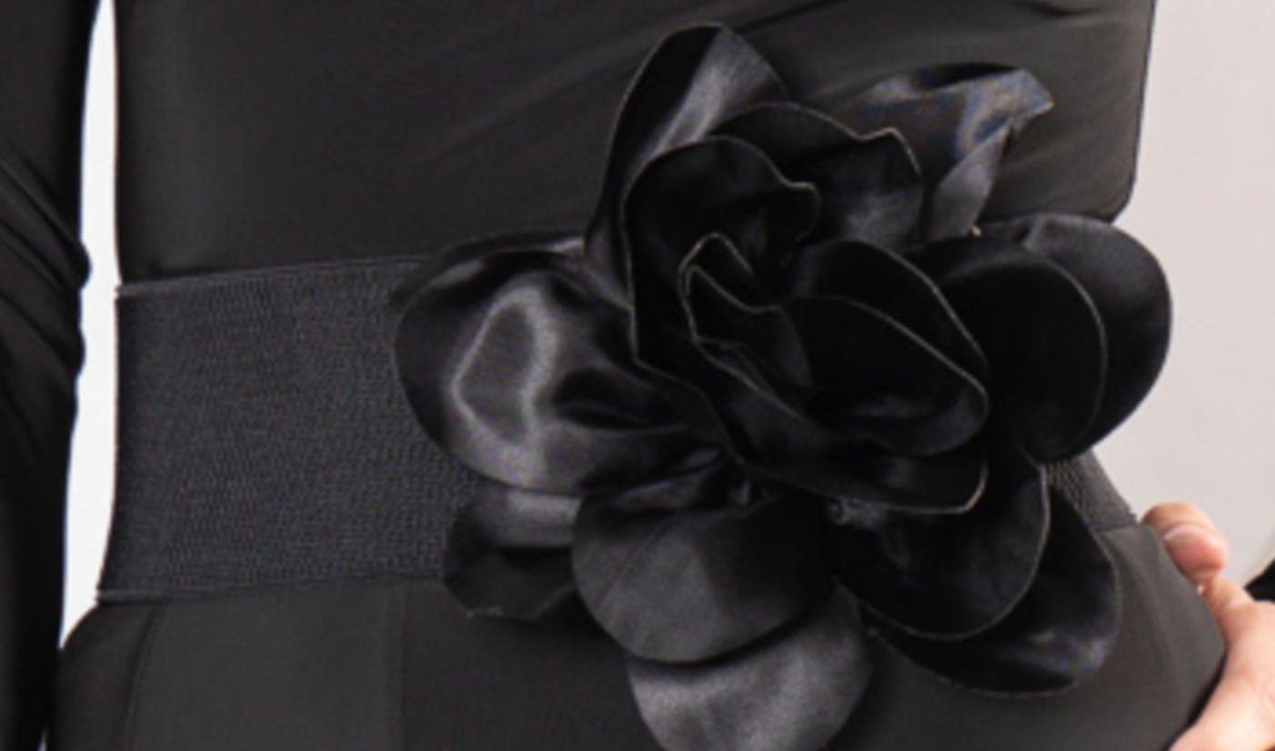 SILK FLOWER ELASTIC BELT | ACCESSORIES – Let's Dance With Me Store