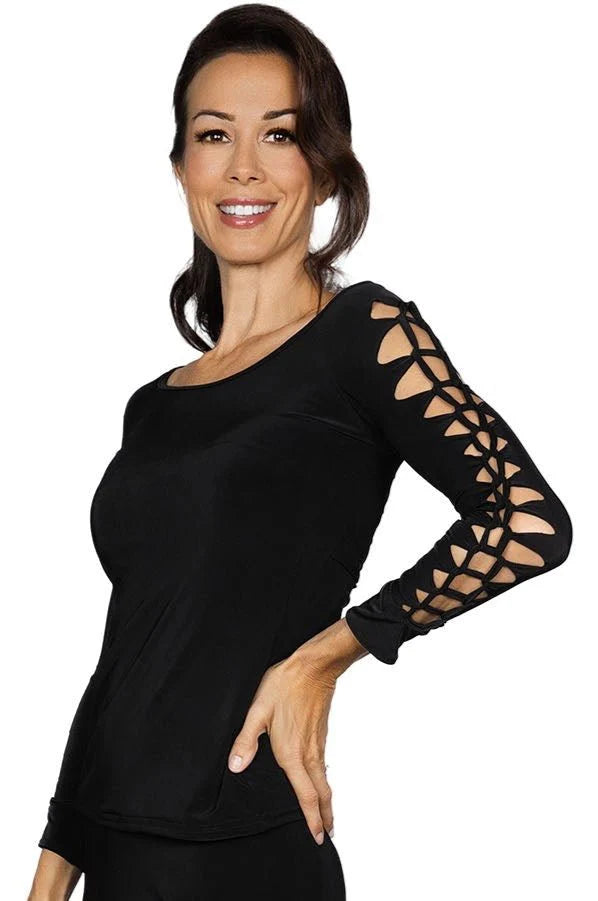 Women's Ballroom, Latin, American Rhythm, Tango Simple Crochet Top