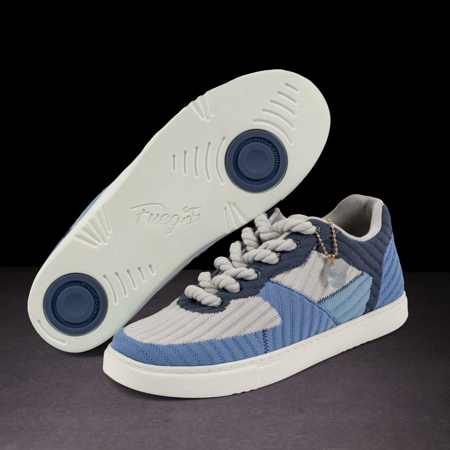 Fuego Sneakers Blue Jade Low-top Performance Low-Tops for Dancers