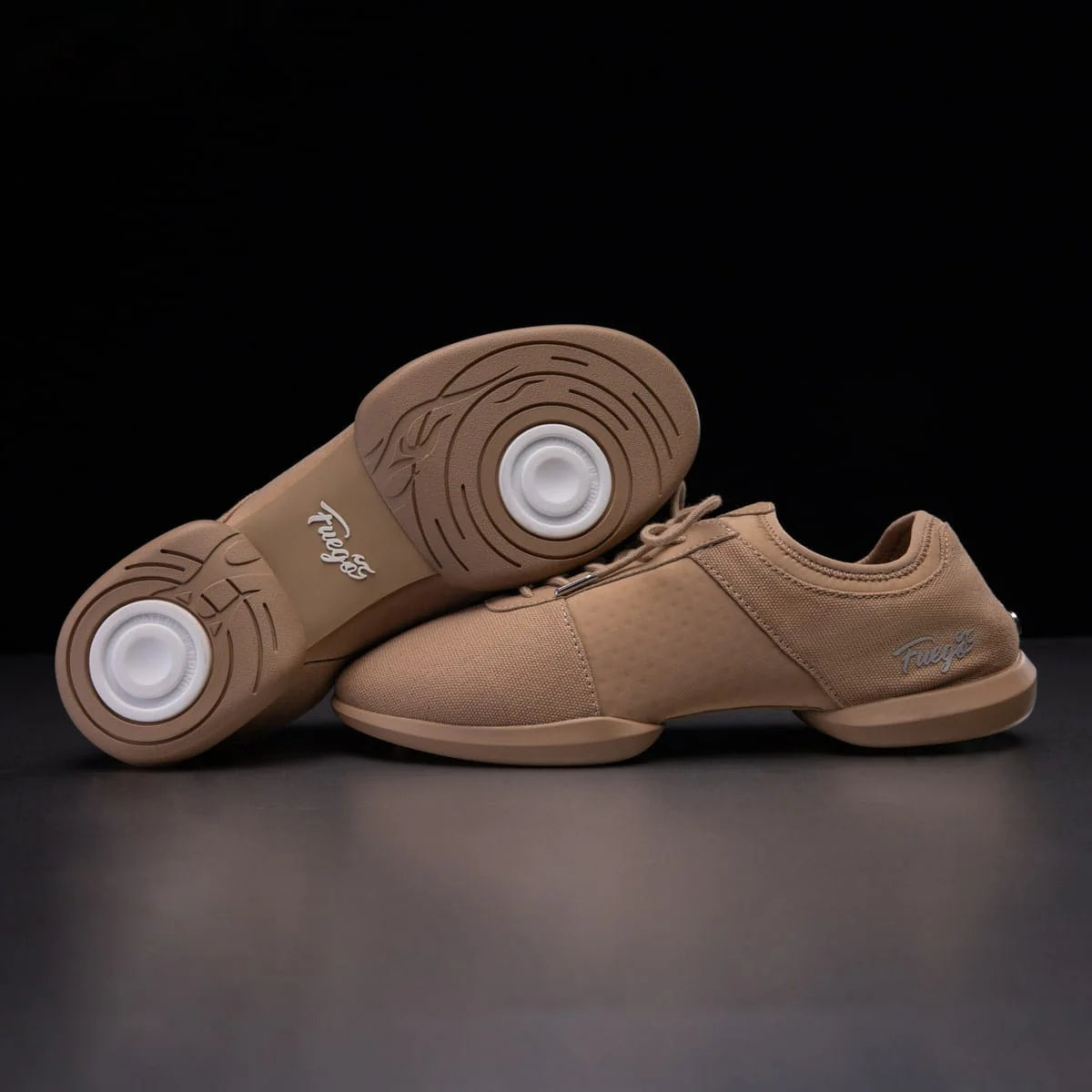 Fuego Sneakers Latte Lightweight Split-Sole Dance Shoes