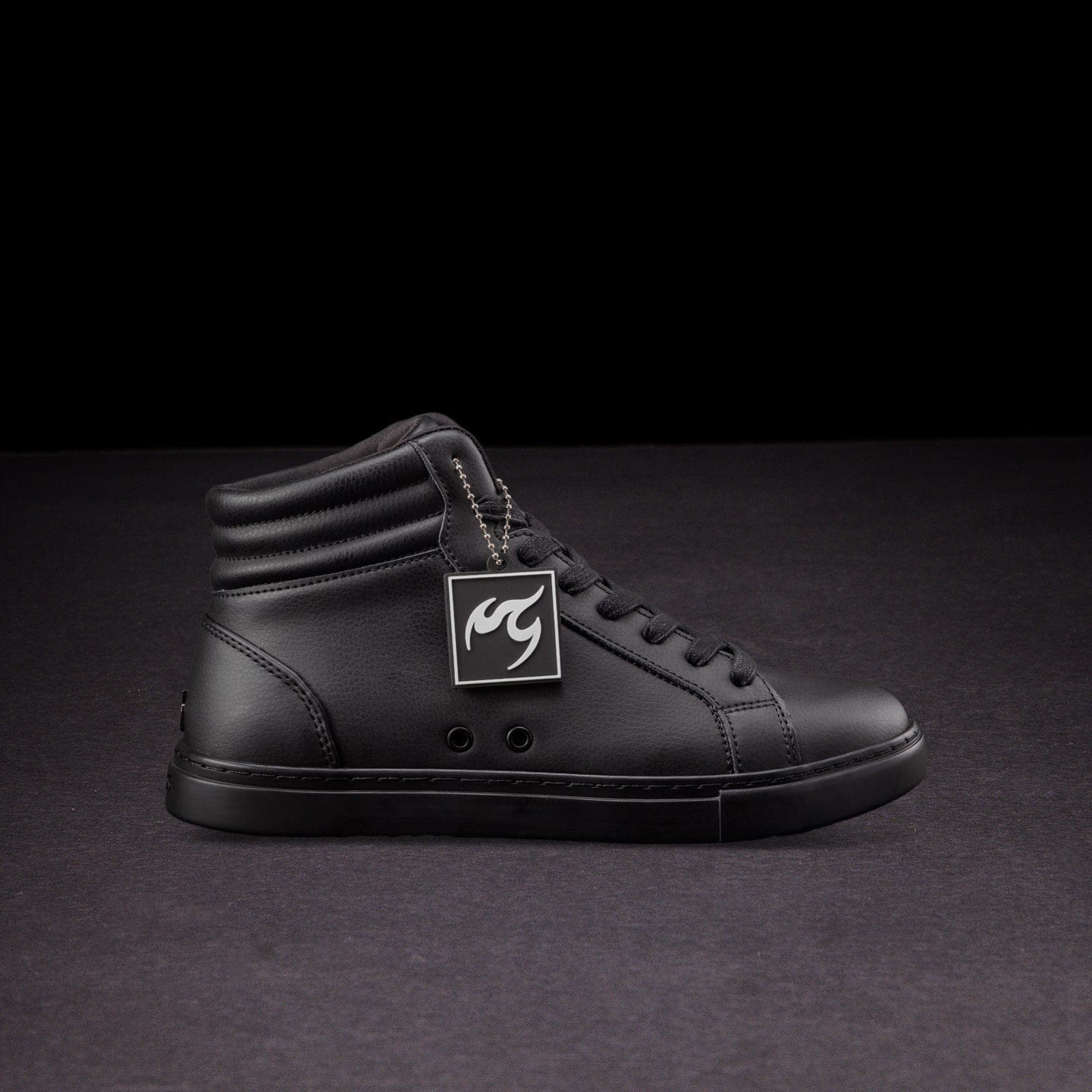 All-black High-Top Dance Sneakers – Unisex Performance Style by Fuego