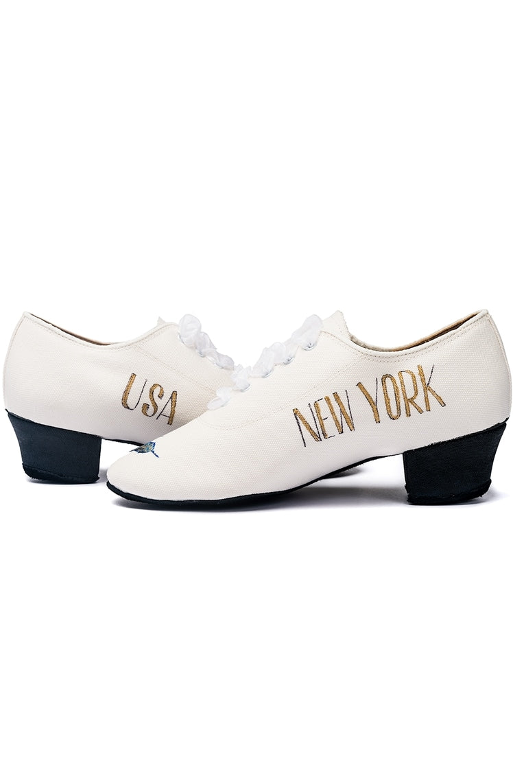 Women's Practice Shoes Latin, American Rhythm, Standard, Smooth Hazer Split "New York" (Women's Teacher's Shoes)