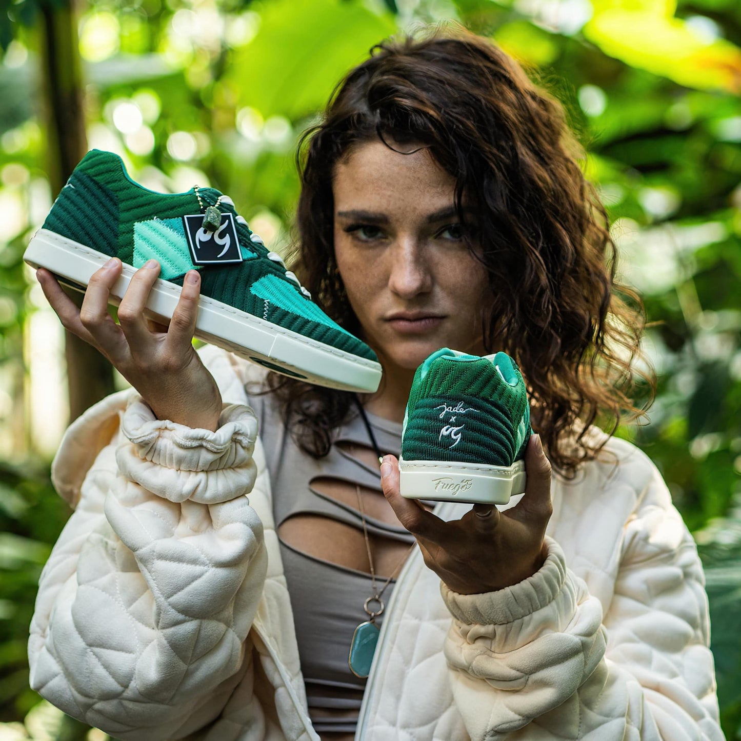 Fuego Sneakers Green Jade Low-top Performance Low-Tops for Dancers