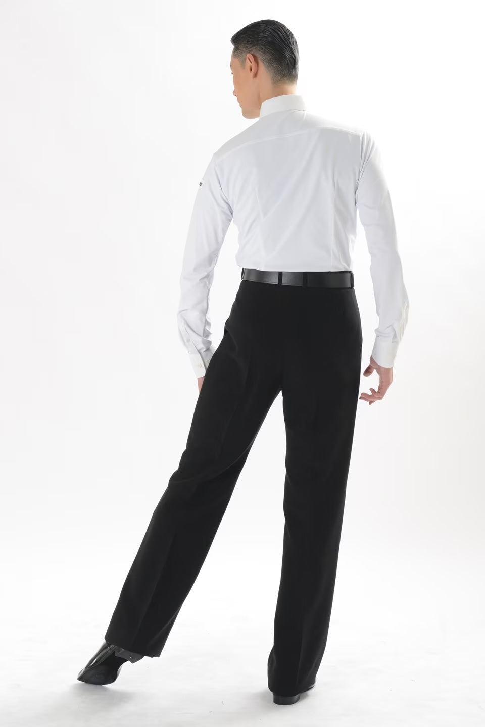 2-pleat men's pants with belt loops