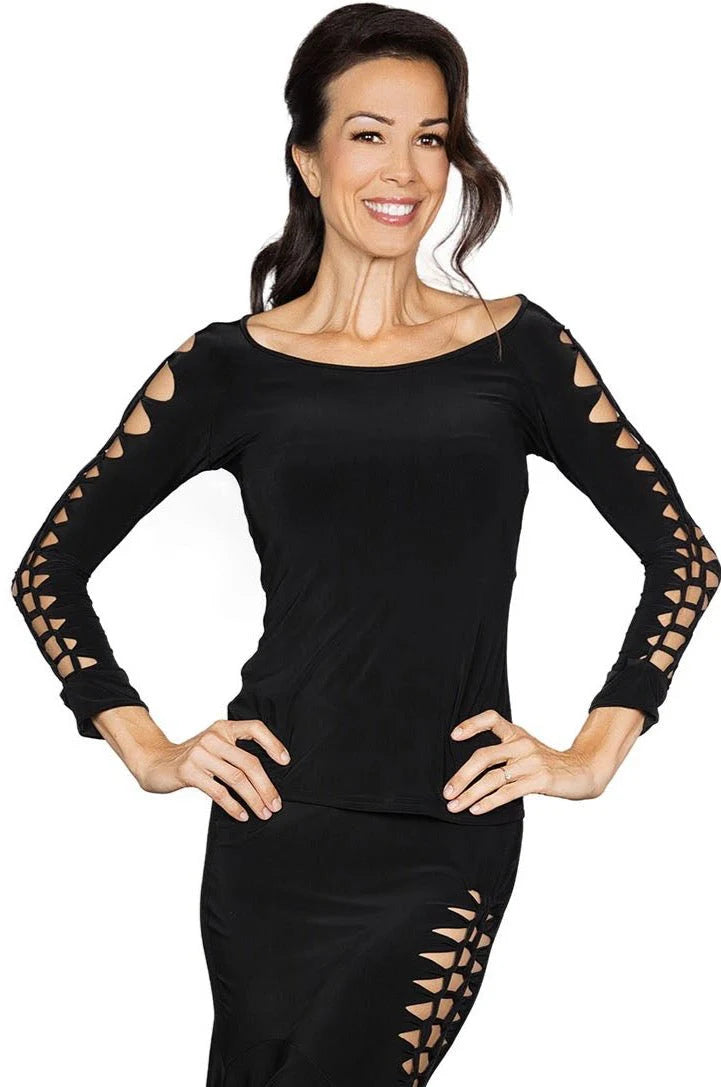 Women's Ballroom, Latin, American Rhythm, Tango Simple Crochet Top