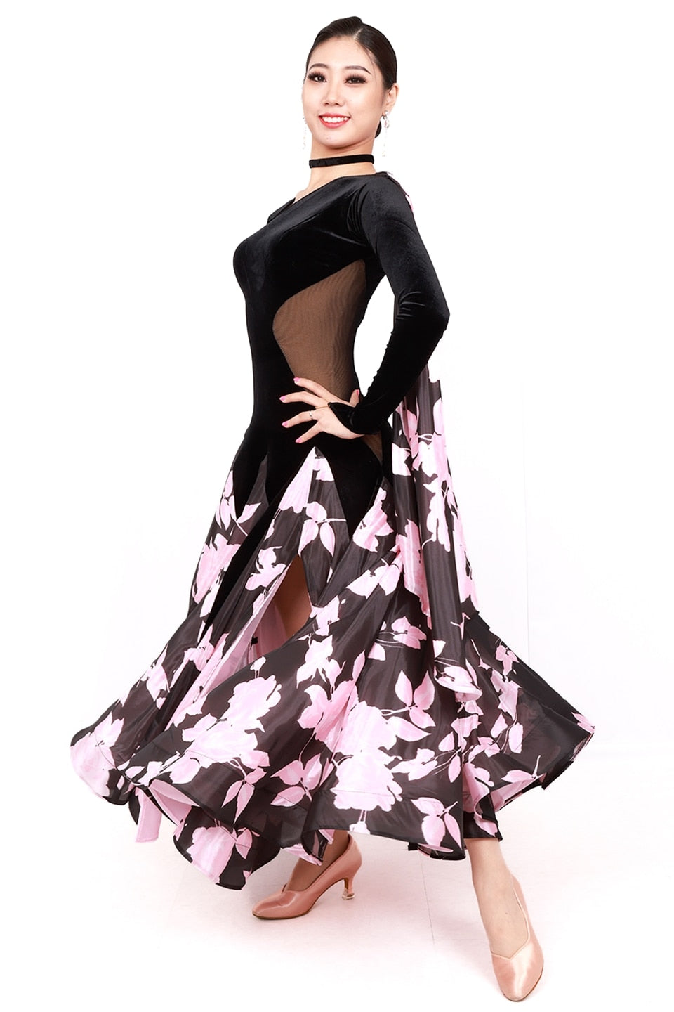 Takadance Standard Dress 3S-00178 Ballroom Dance Standard One-Piece Dress Without Stones