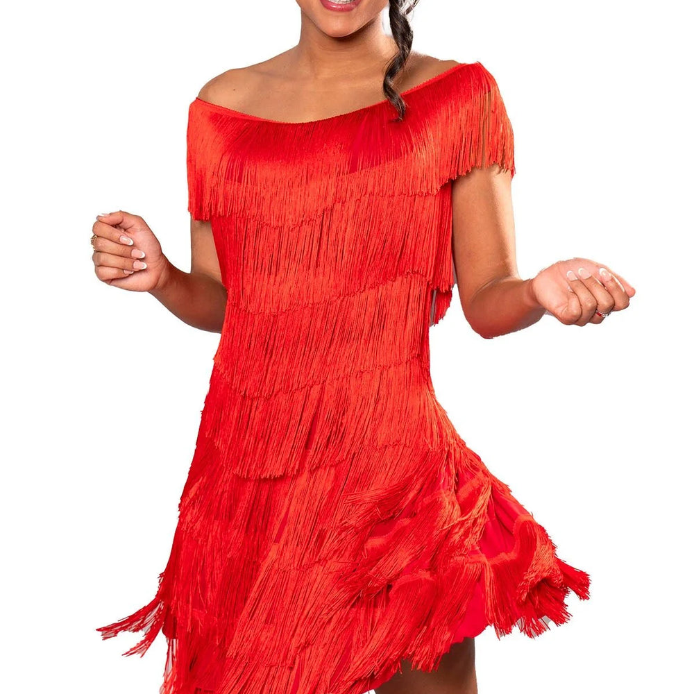 
                  
                    Ballroom, Latin, American Rhythm Full Fringe Dress for Women
                  
                