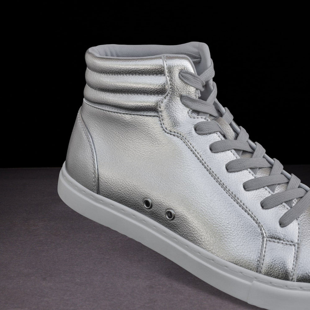 
                  
                    Silver High-Top Dance Sneakers – Unisex Performance Style by Fuego
                  
                