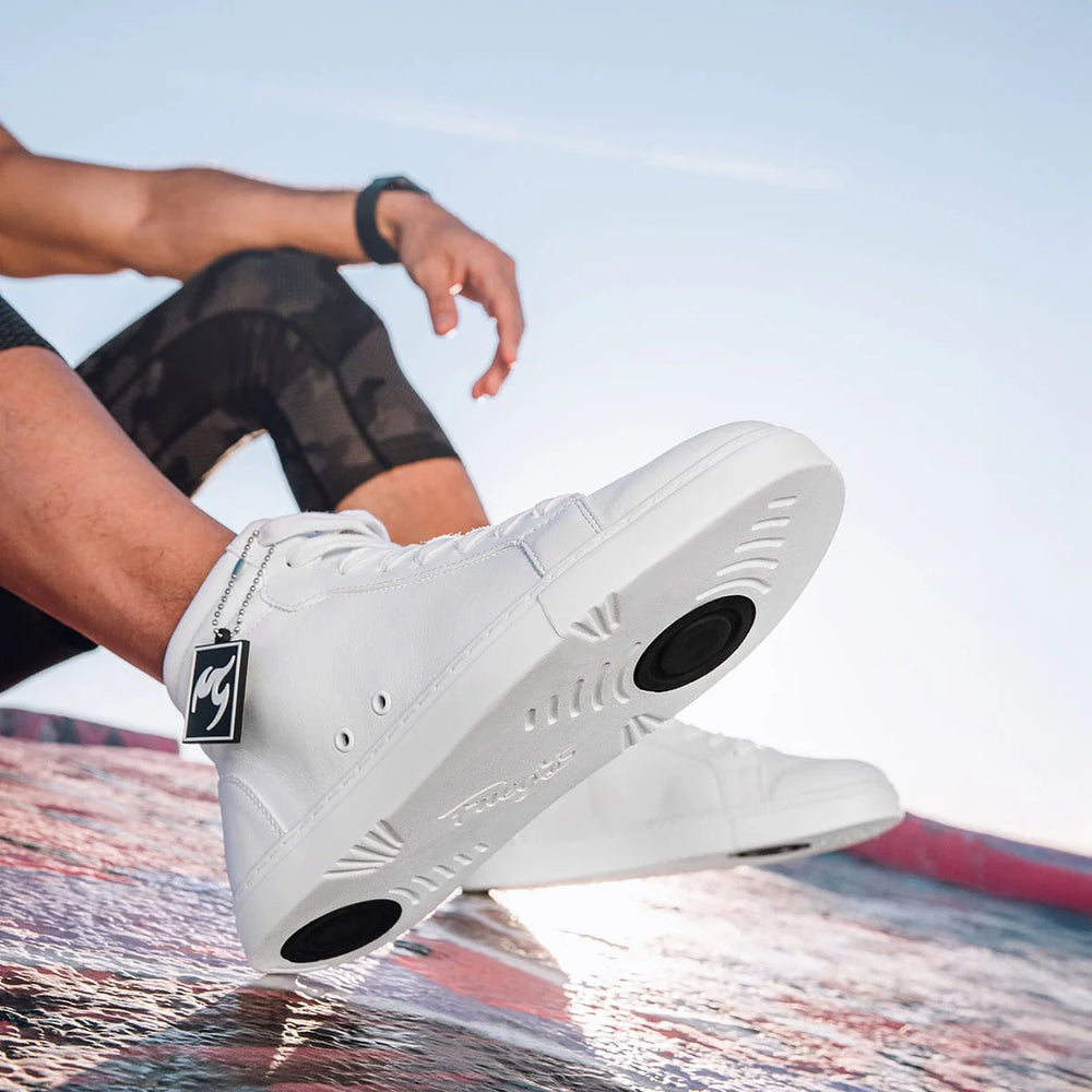 
                  
                    White High-Top Dance Sneakers – Unisex Performance Style by Fuego
                  
                