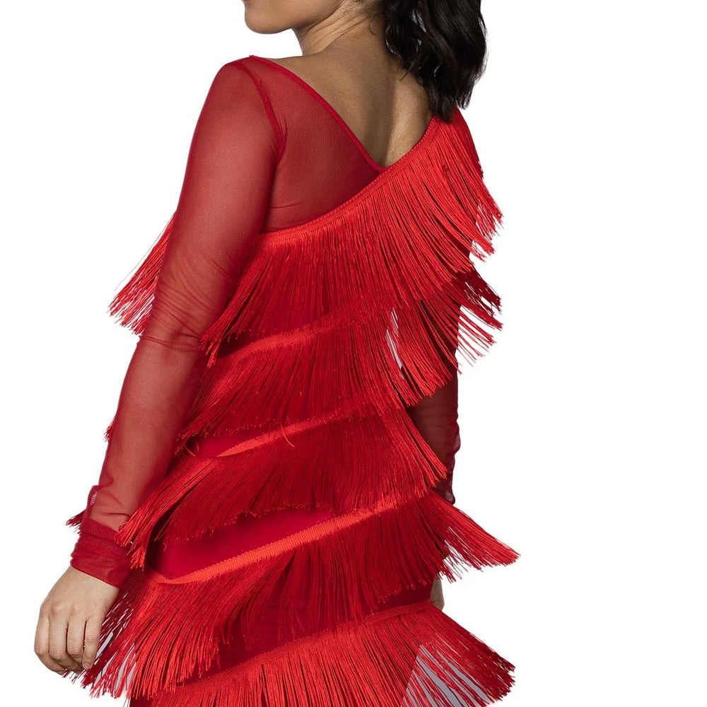 
                  
                    Women's Diagonal Fringe Dress for Practice Competitions
                  
                