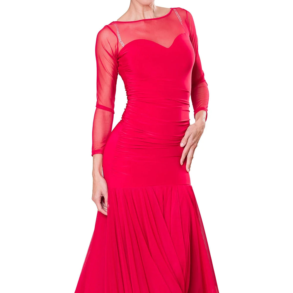 
                  
                    Long Ruched Sweetheart Dress
                  
                