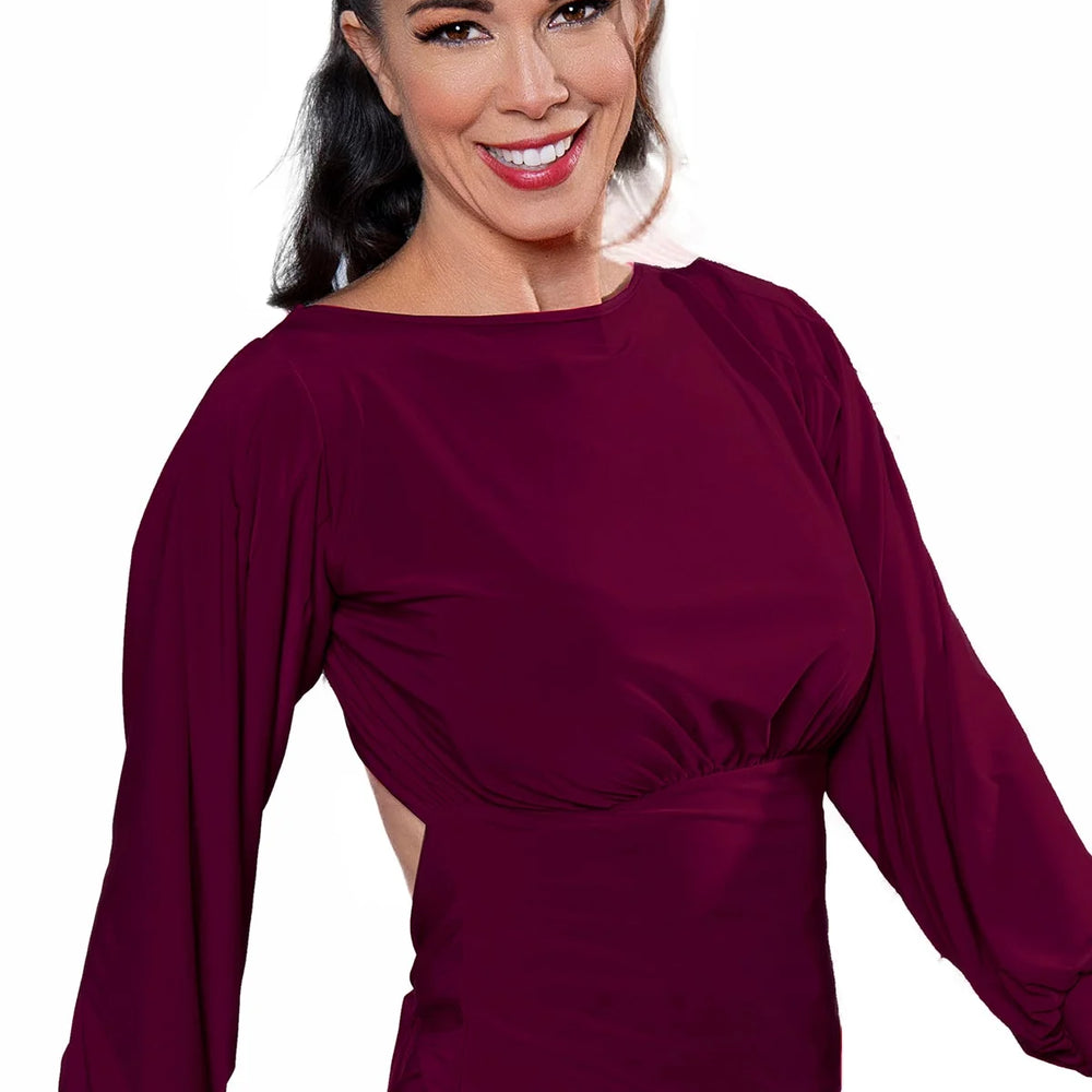 
                  
                    Women's Ballroom, Latin, American Rhythm, Tango Tie Back Top
                  
                