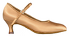 Women's Light Tan Satin Ballroom, Standard, Smooth Dance Shoes