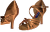 Vegas Dark Tan Satin | Women's Dance Shoe