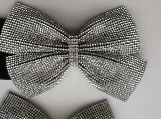 RHINESTONE OFFSET BOW ELASTIC BELT | ACCESSORIES