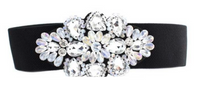 WIDE RHINESTONE ELASTIC BELT | ACCESSORIES