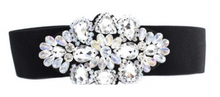  WIDE RHINESTONE ELASTIC BELT | ACCESSORIES