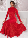 LONG ANGELICA WOMENS BALLROOM DANCE DRESS | WOMEN'S CLOTHING