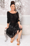 BLOUSON FRINGE DRESS | WOMEN'S CLOTHING