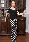 POLKA DOT PALAZZO PANTS | Women's Clothing