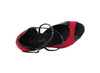 Argentine Tango Red Velvet Black Patent Women's Dance Shoes