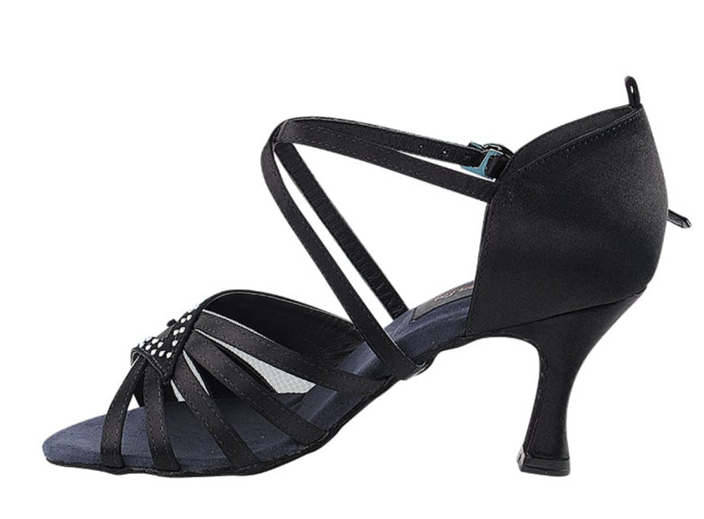 
                  
                    American Rhythm, Latin Black Satin Women's Dance Shoes
                  
                