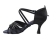 American Rhythm, Latin Black Satin Women's Dance Shoes