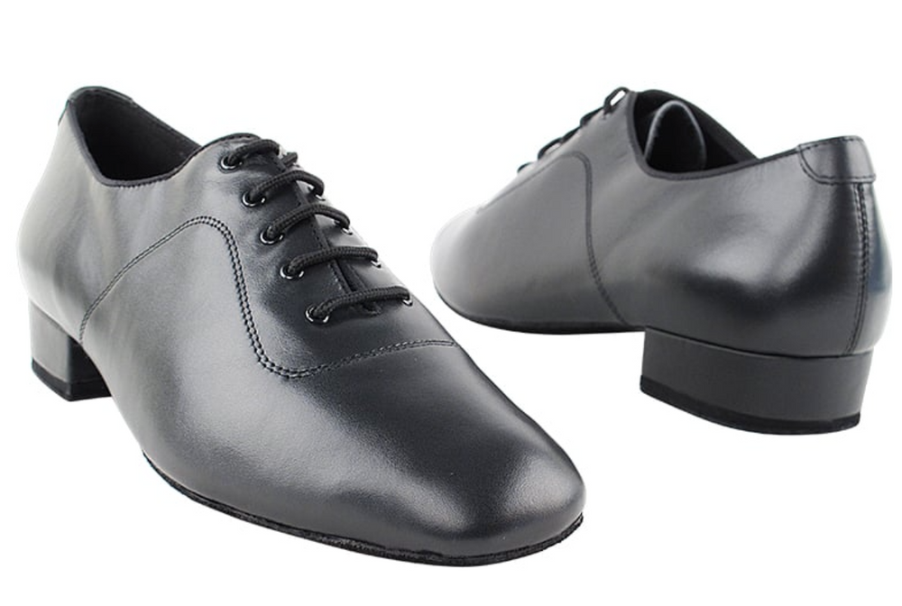 
                  
                    Men's Ballroom, American Smooth, Practice Dance Shoes Black Leather
                  
                