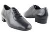 Men's Ballroom, American Smooth, Practice Dance Shoes Black Leather