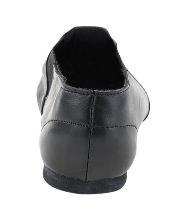 Unisex Black Leather Jazz Shoes