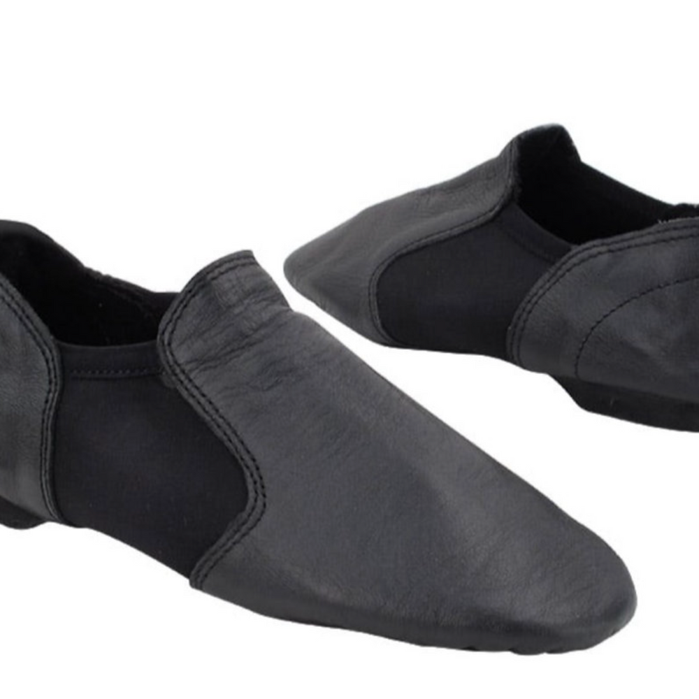 Black Leather Jazz Shoes