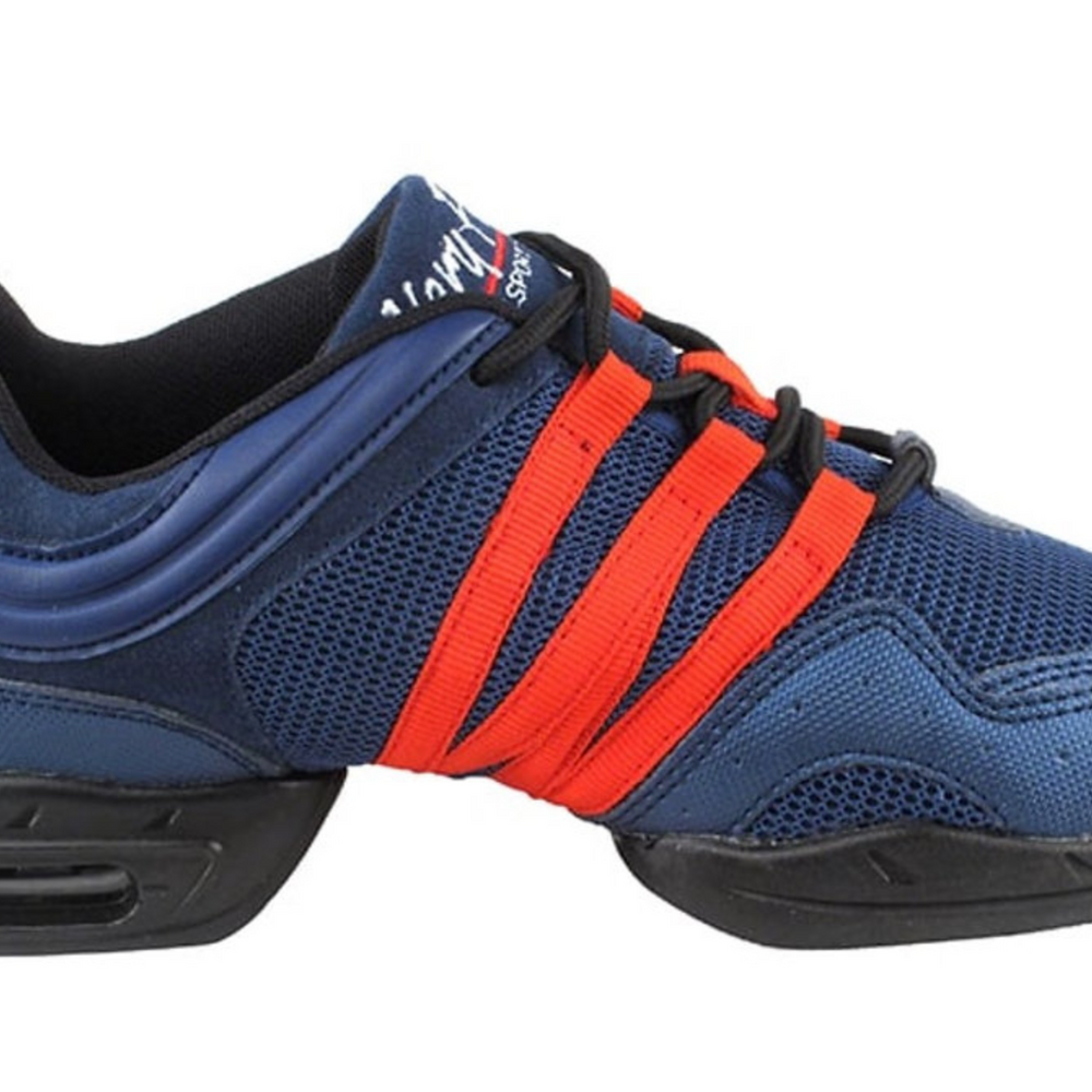 Unisex Dance Sneakers Blue and Red