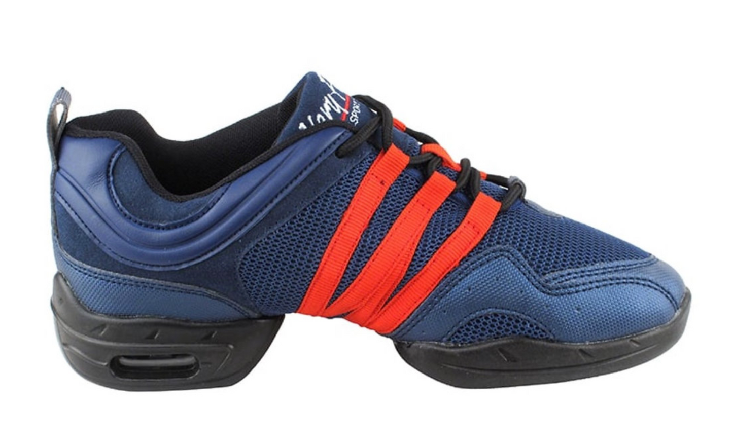 Unisex Dance Sneakers Blue and Red