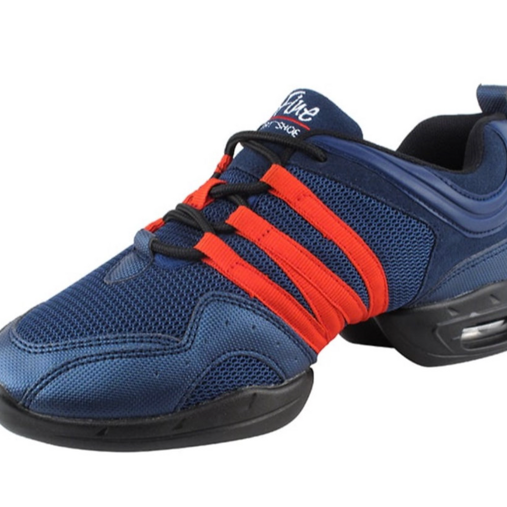 Unisex Dance Sneakers Blue and Red