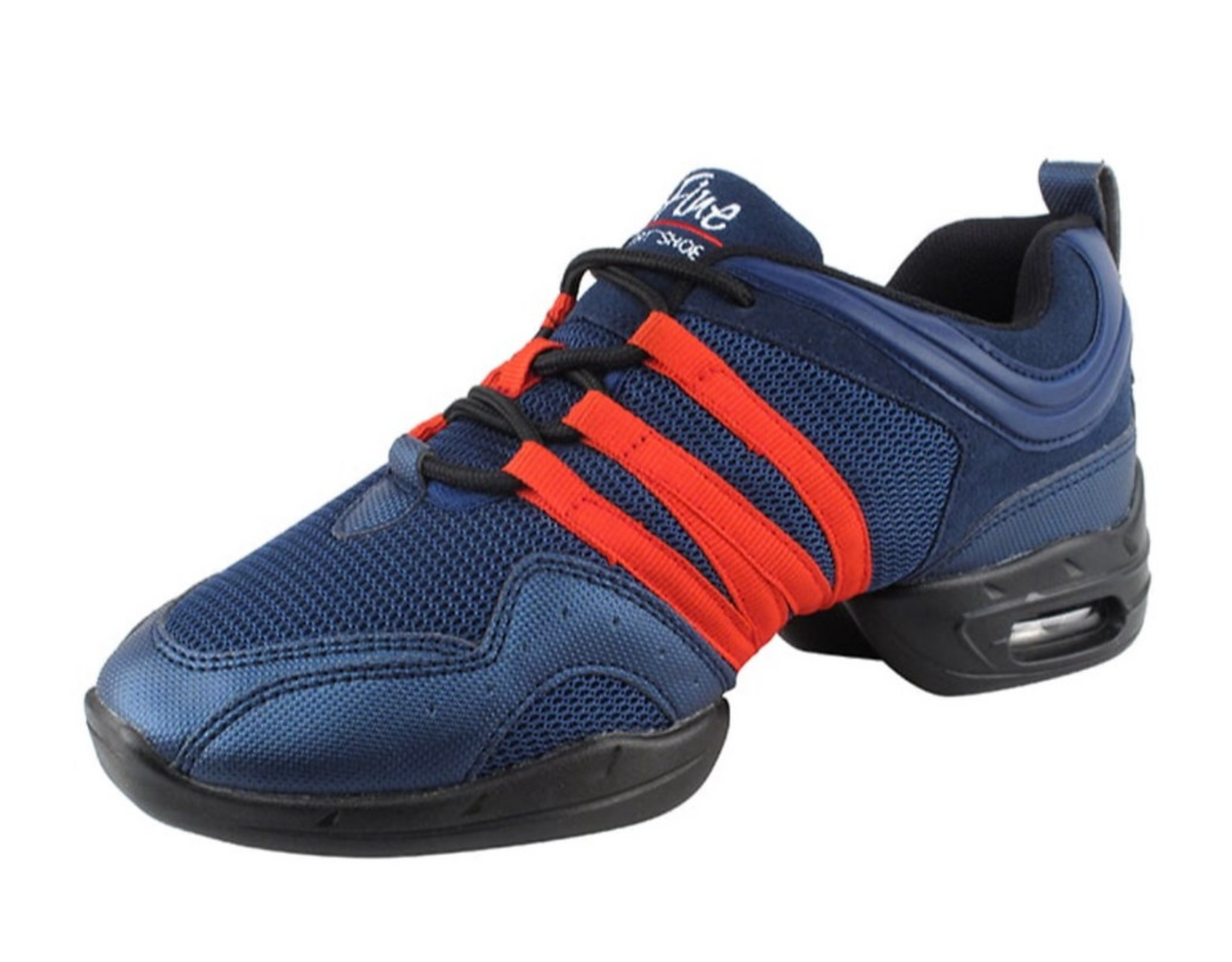 Unisex Dance Sneakers Blue and Red