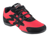 Unisex Dance Sneakers Red and Black