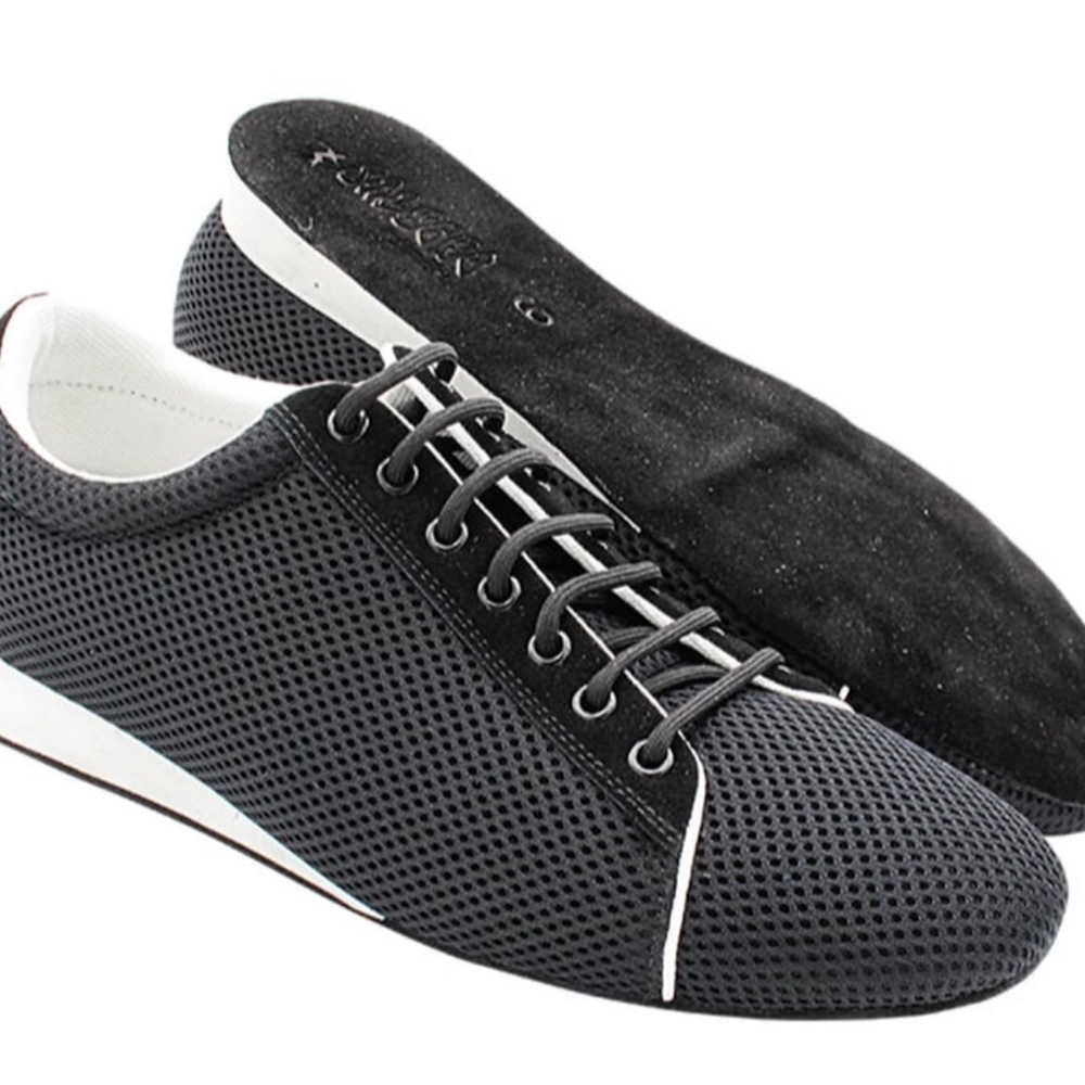 Men's Dance Sneakers - Black & White