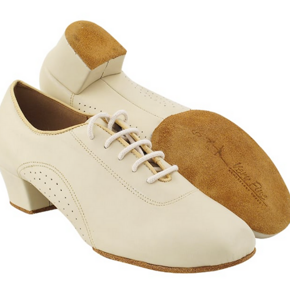 Latin and Ballroom Beige Leather Women's Practice Dance Shoes all sizes