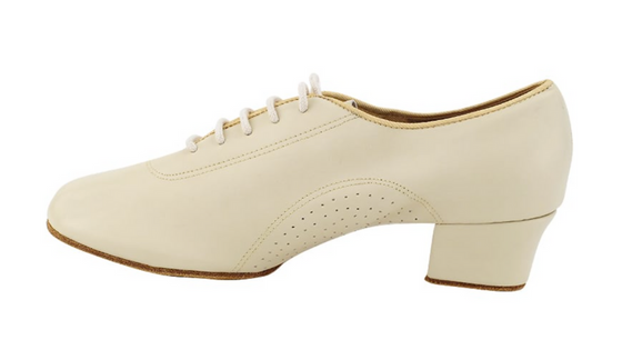 Latin and Ballroom Beige Leather Women's Practice Dance Shoes all sizes