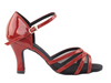 Cha Cha, Rumba, Jive, Red & Black Mesh Women's Dance Shoes | Social Series