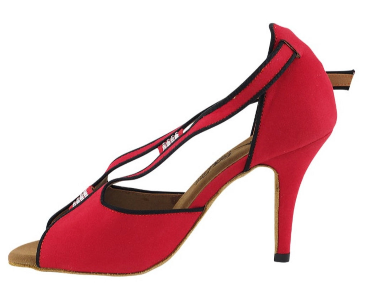 Argentine Tango Red Velvet Women's Dance Shoes | Social Series