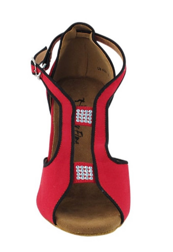 Argentine Tango Red Velvet Women's Dance Shoes | Social Series