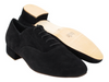 Argentine Tango Man's Shoes Black Lamb Suede Leather