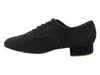 Argentine Tango Man's Shoes Black Lamb Suede Leather