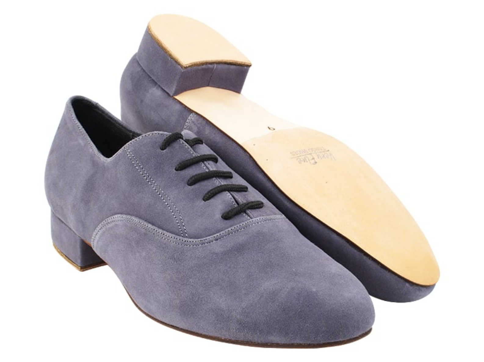 Argentine Tango Dance Shoes for Men Grey Lamb Suede Leather – Let's ...