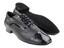  Argentine Tango Dance Shoes for Men, Black Patent & Black Leather