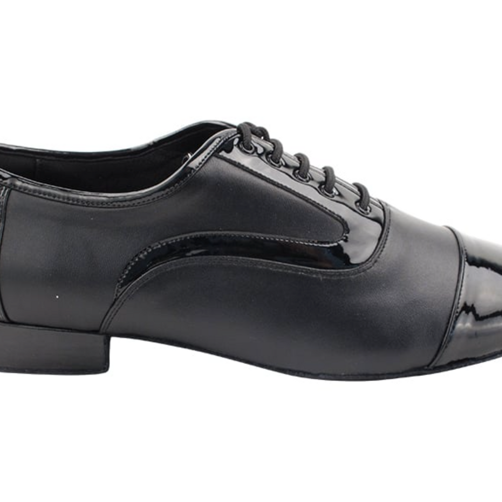 
                  
                    Argentine Tango Dance Shoes for Men, Black Patent & Black Leather
                  
                