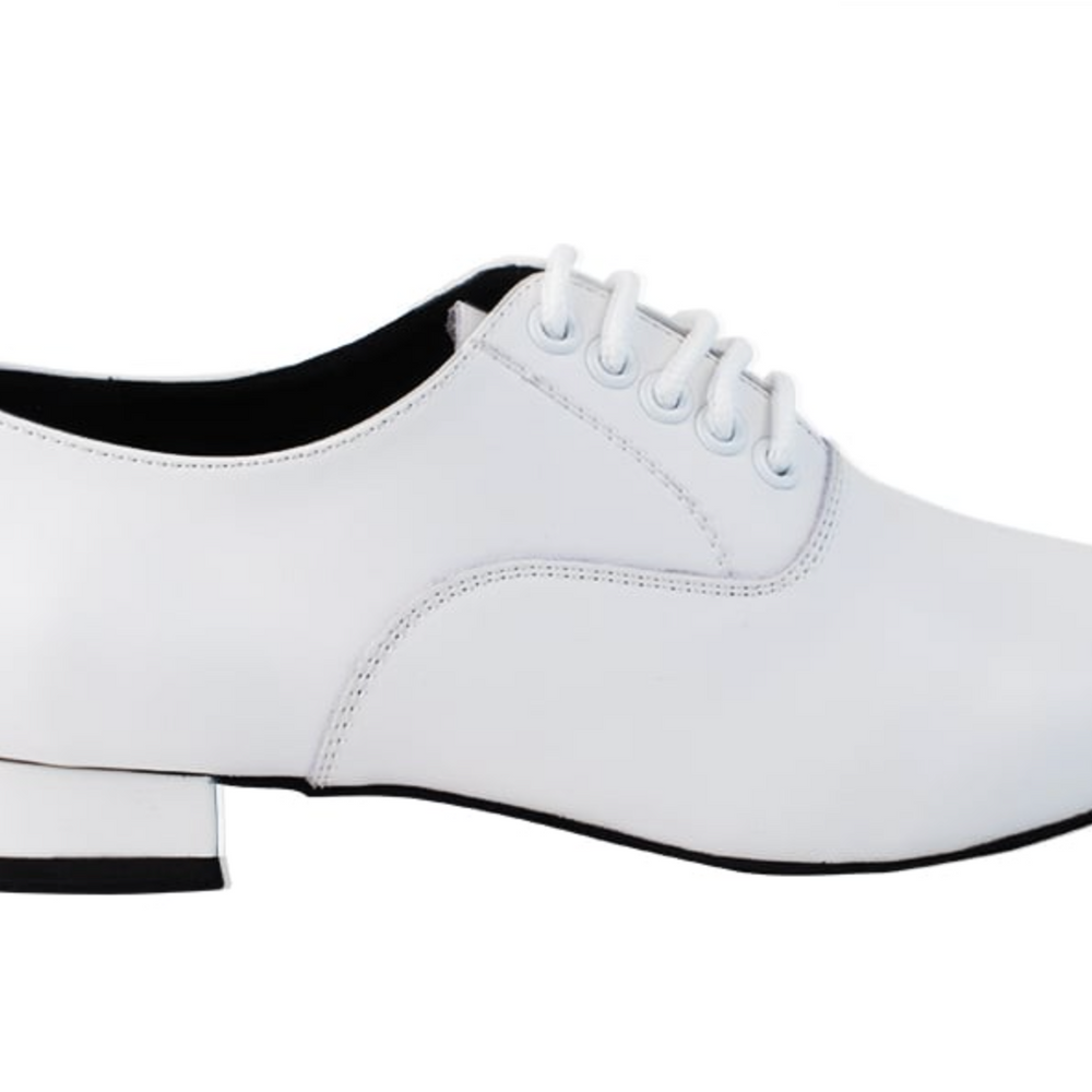 Men's American Smooth, Ballroom Dance Shoes White Leather