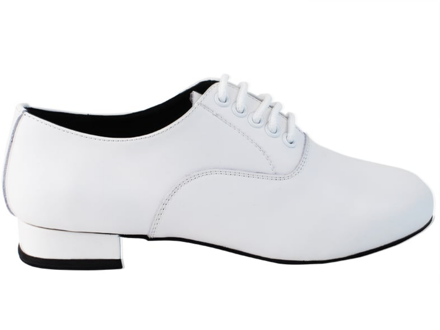 Men's American Smooth, Ballroom Dance Shoes White Leather